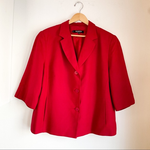Jackets & Blazers - HOLT RENFREW PLUS Cranberry Red Jacket